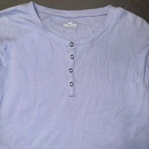Hollister Women's Long Sleeve Light Purple/Blue Longsleeve